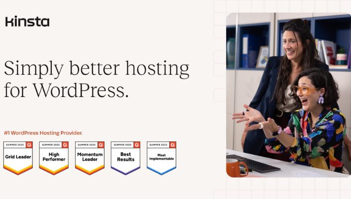 Kinsta managed WordPress hosting homepage Kinsta managed WordPress hosting homepage