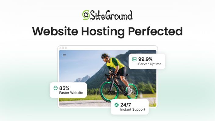 SiteGround web hosting provider homepage SiteGround web hosting provider homepage
