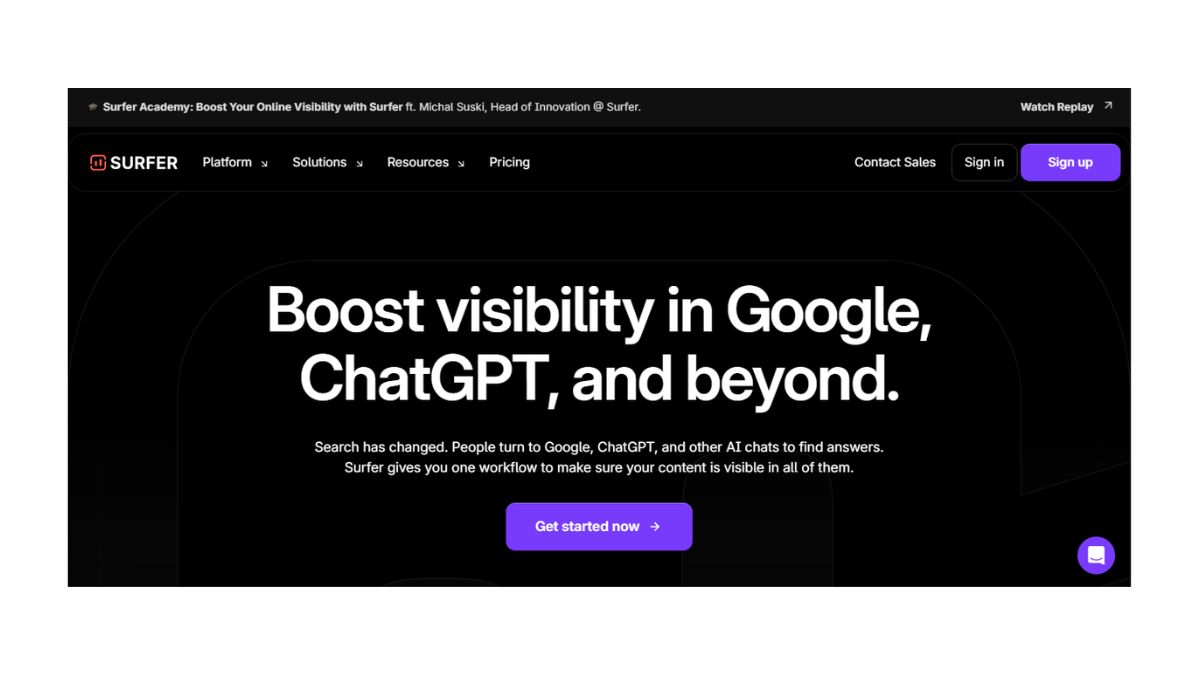Surfer SEO interface screenshot Surfer SEO interface screenshot