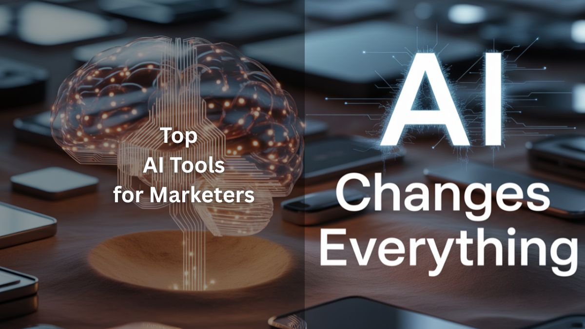 Cover image for the article: Top AI Tools for Marketers This Year