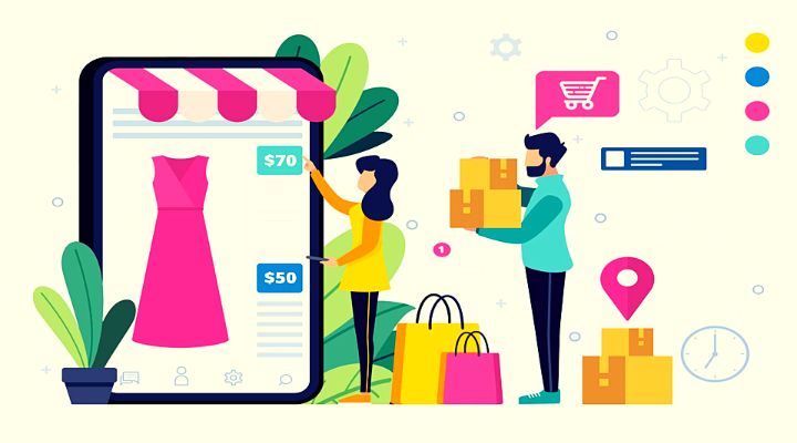 Social commerce trend: buying products inside social apps such as TikTok Shop