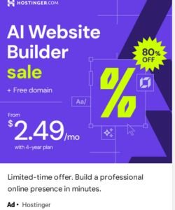 AI Website Builder  - Hostinger 